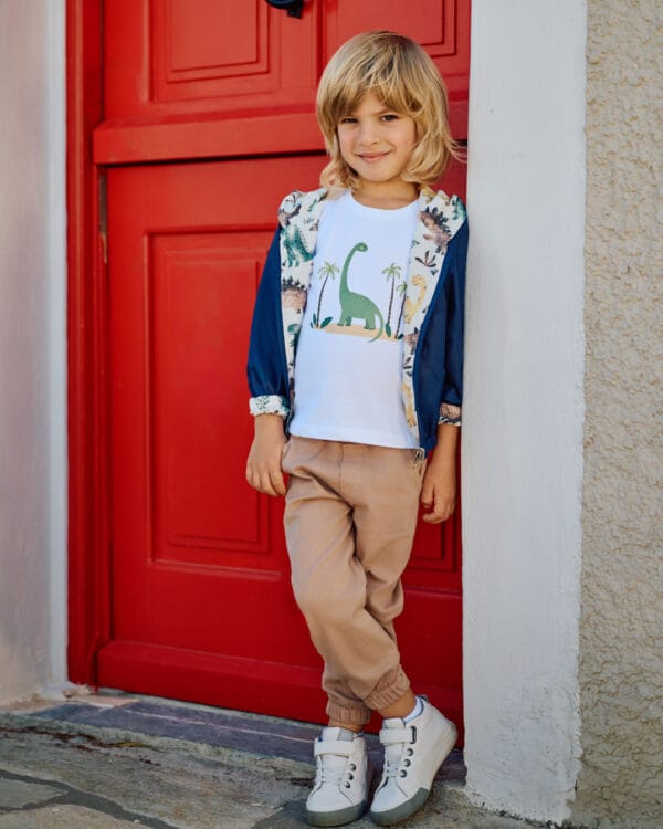 Παιδικό σετ με παντελόνι και μπουφάν εποχής διπλής όψης (3τμχ) - Image 4