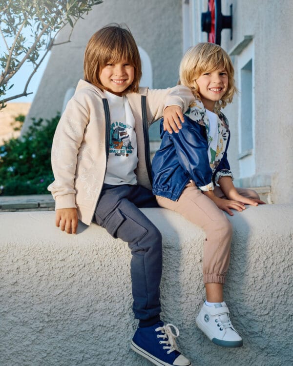 Παιδικό σετ με παντελόνι και μπουφάν εποχής διπλής όψης (3τμχ) - Image 6