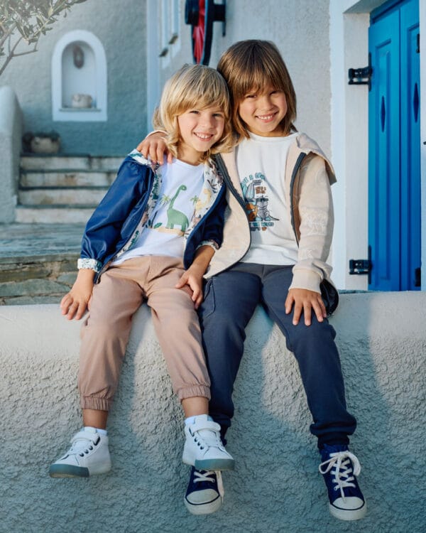 Παιδικό σετ με παντελόνι και μπουφάν εποχής διπλής όψης (3τμχ) - Image 5