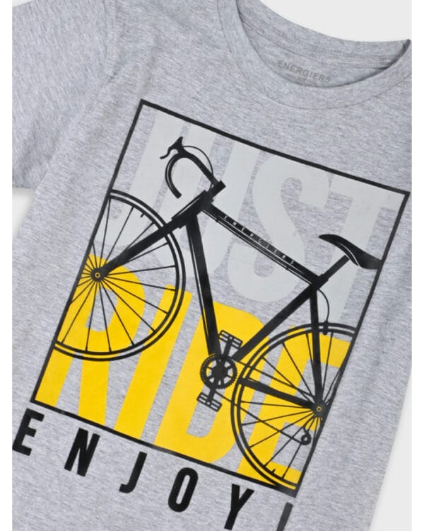 Παιδικό σετ γκρι-μαύρο με σορτς - Image 2