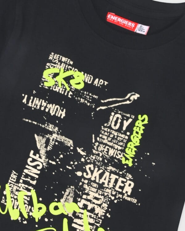 Παιδικό σετ μαύρο-μπεζ της άμμου με σορτς - Image 2