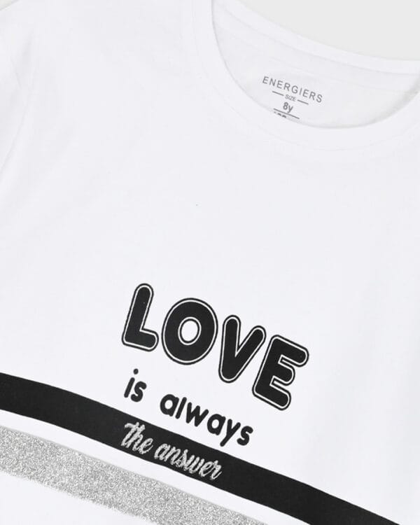 Παιδικό σετ λευκό-μαύρο με σορτς - Image 3