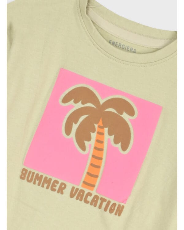 Παιδικό σετ μπεζ-ροζ με σορτς - Image 3