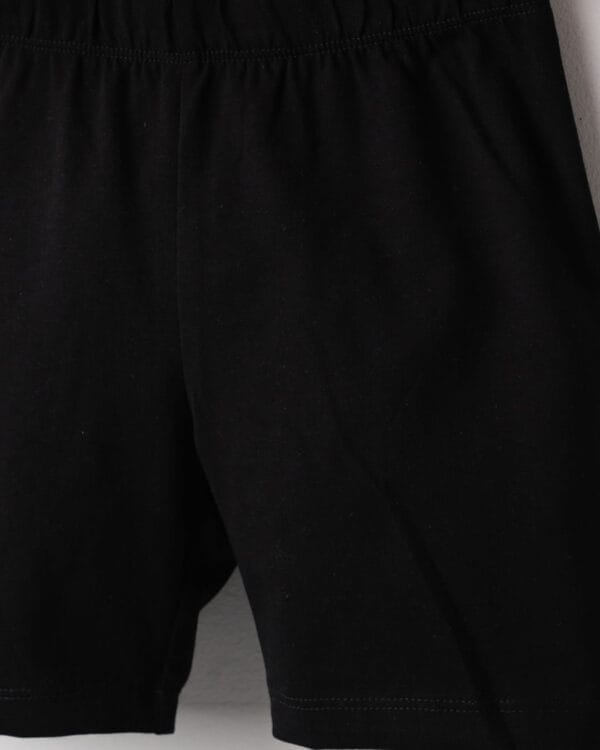 Παιδικό σετ ροζ-μαύρο με κολάν biker - Image 4