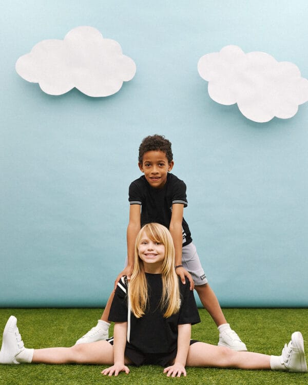 Παιδικό σετ total μαύρο με σορτς Do Not Over Think It - Image 2