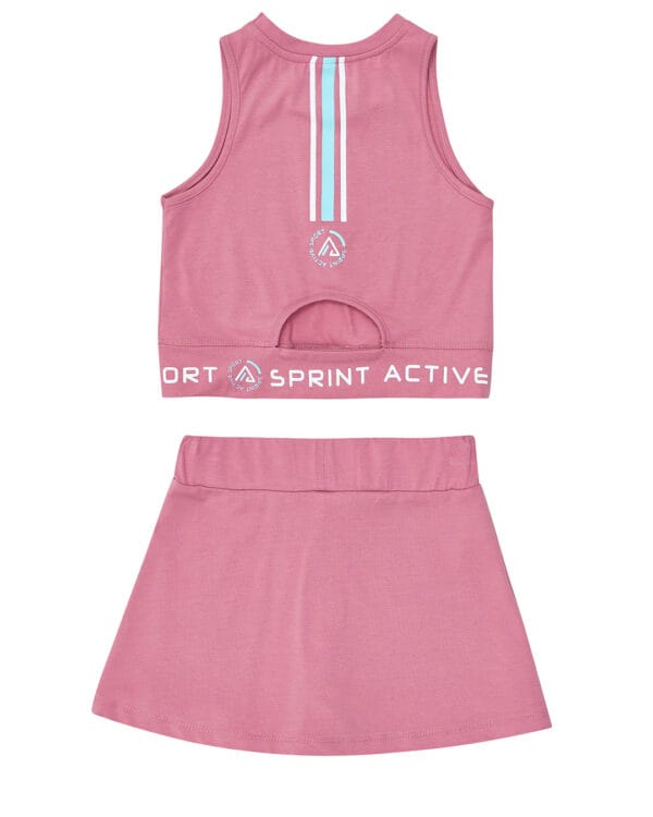 Παιδικό σετ σάπιο μήλο με σορτς/φούστα - Image 3