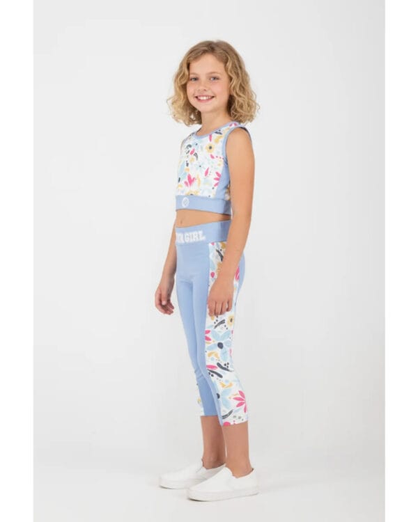 Παιδικό σετ σιέλ Floral με κολάν capri Allover variety - Image 2