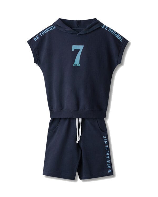 Παιδικό σετ μπλε σκούρο με σορτς
