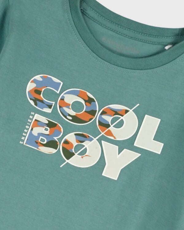 Παιδικό σετ πράσινο με σορτς Cool boy - Image 2