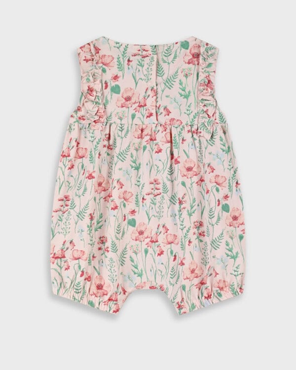 Βρεφικό φορμάκι ροζ floral - Image 3