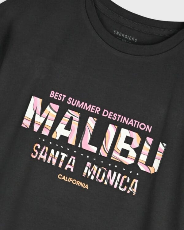 Παιδικό σετ ανθρακί-εμπριμέ με κολάν capri Malibu - Image 2