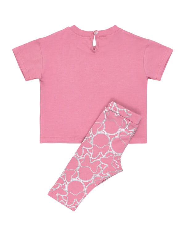 Παιδικό σετ ροζ με κολάν capri και scrunchie Minnie - Image 5