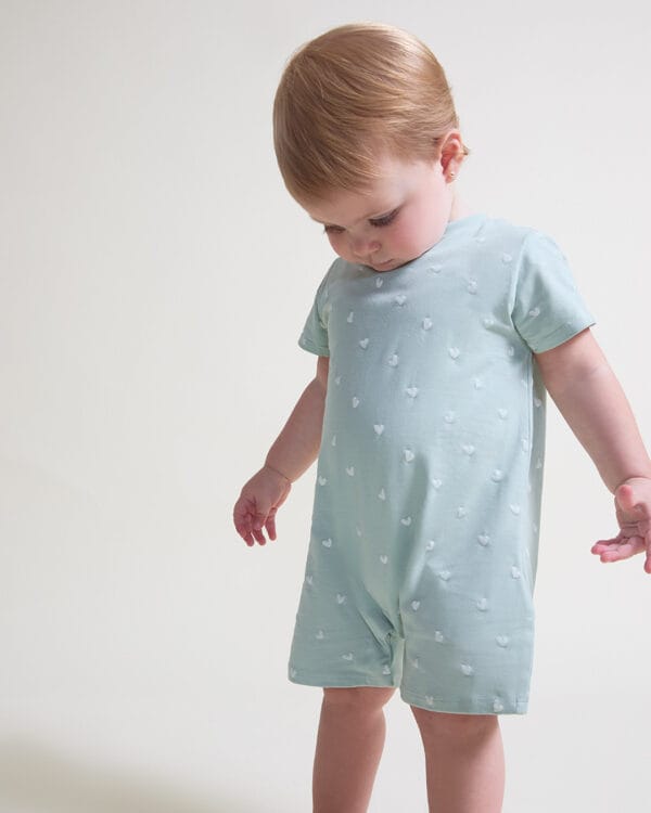 Βρεφικό φορμάκι φυστικί με καρδούλες - Image 2