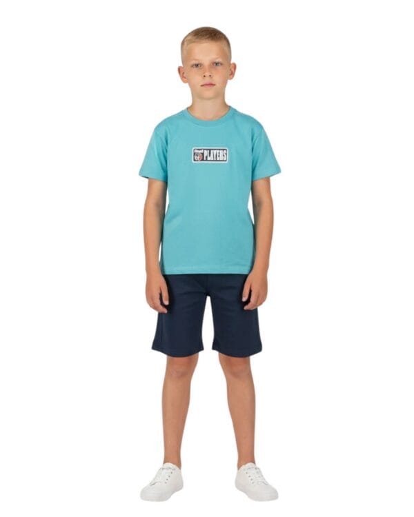 Παιδικό σετ τιρκουάζ-μπλε σκούρο με σορτς Beach players