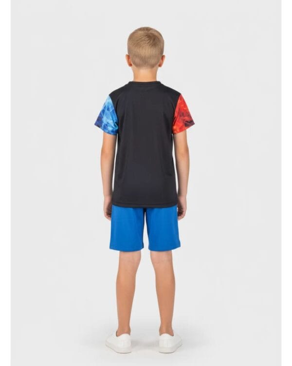 Παιδικό σετ μαύρο-μπλε με σορτς Sporty - Image 2