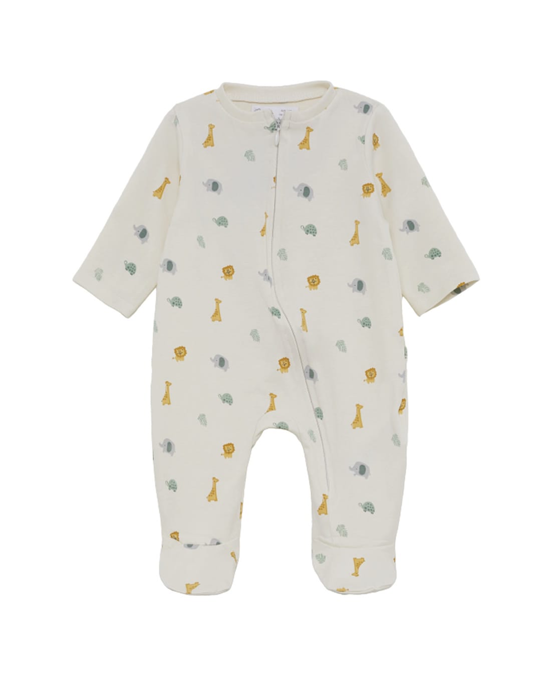 262091 Βρεφικό φορμάκι εκρού Ζωάκια της ζούγκλας - Image 1