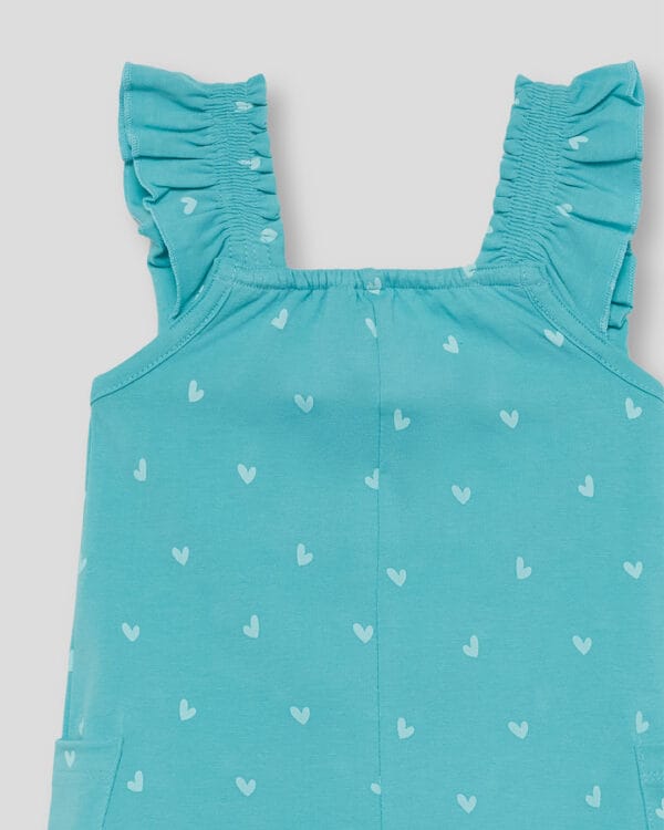 Παιδική ολόσωμη φόρμα βεραμάν με καρδούλες - Image 5