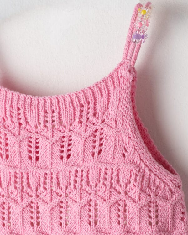 Παιδικό σετ ροζ-τζιν με σορτς - Image 3