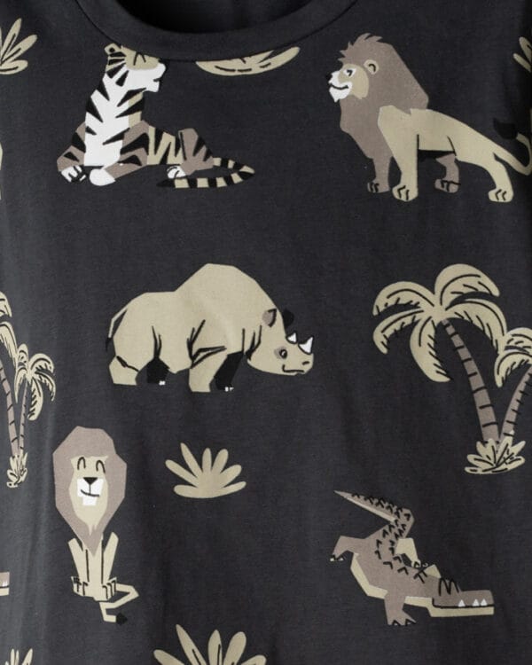 Παιδικό σετ total ανθρακί με σορτς cargo - Image 3