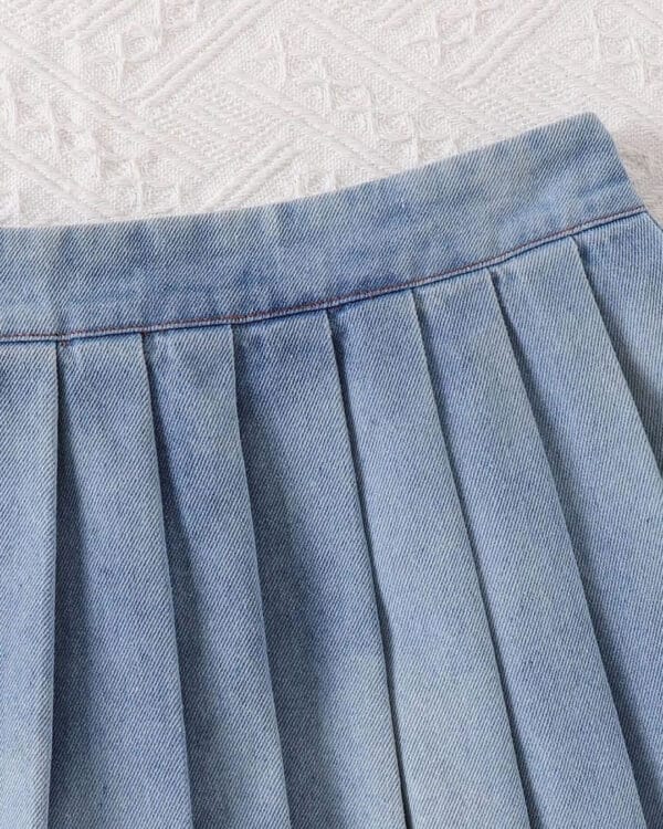 Παιδικό σετ total τζιν με φούστα - Image 4