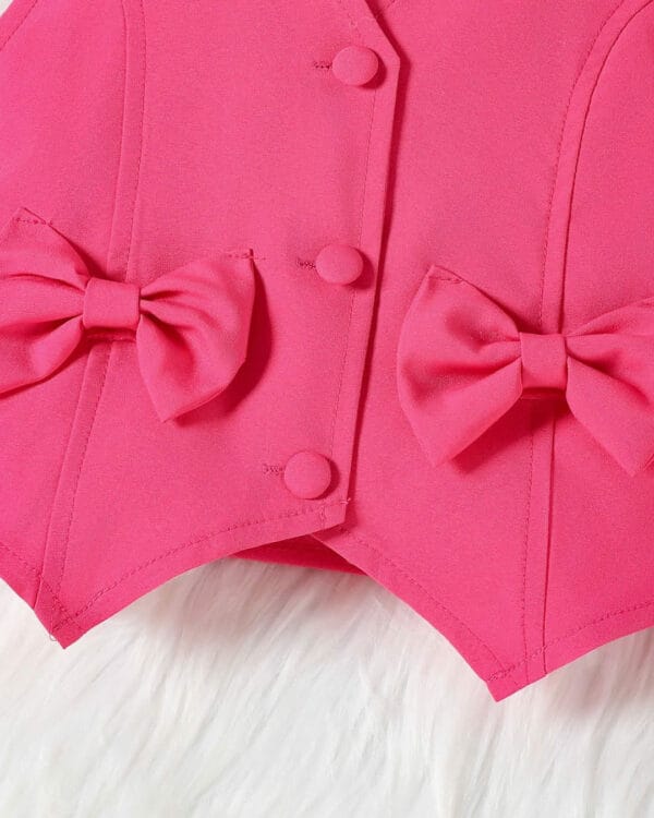 Παιδικό σετ φούξια με γιλέκο και φούστα - Image 5