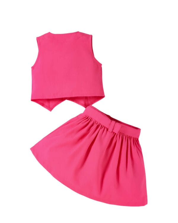 Παιδικό σετ φούξια με γιλέκο και φούστα - Image 6