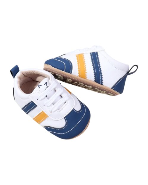 Παπούτσια αγκαλιάς μπλε-κίτρινα sneakers - Image 2