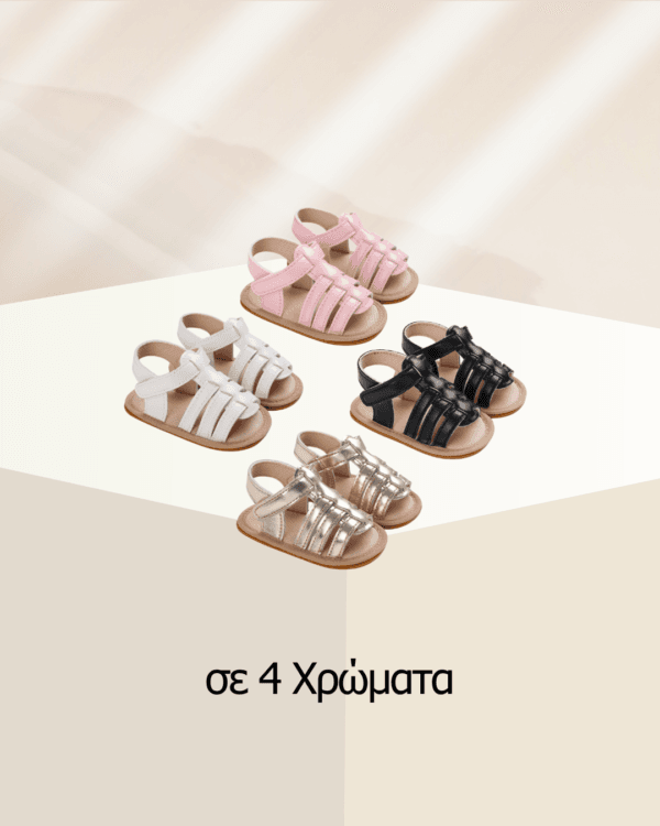 Πέδιλα αγκαλιάς μαύρα τύπου αρχαιοελληνικά - Image 2