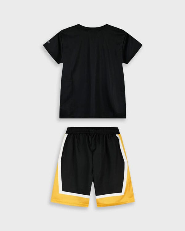 Παιδικό σετ total μαύρο με σορτς (ποδοσφαιρικό) - Image 2
