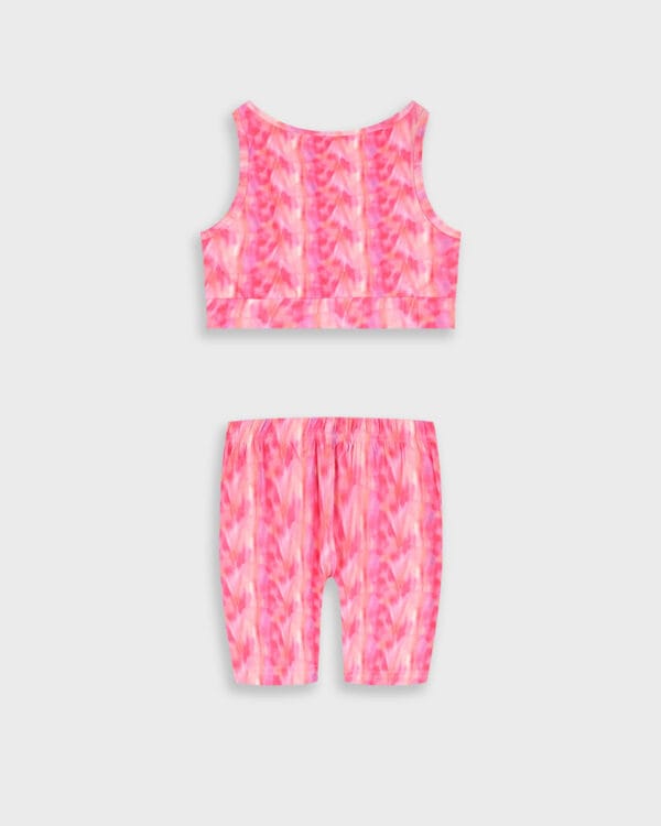 Παιδικό σετ πολύχρωμο με μπουστάκι και κολάν biker - Image 3