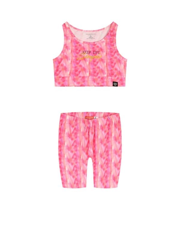 Παιδικό σετ πολύχρωμο με μπουστάκι και κολάν biker