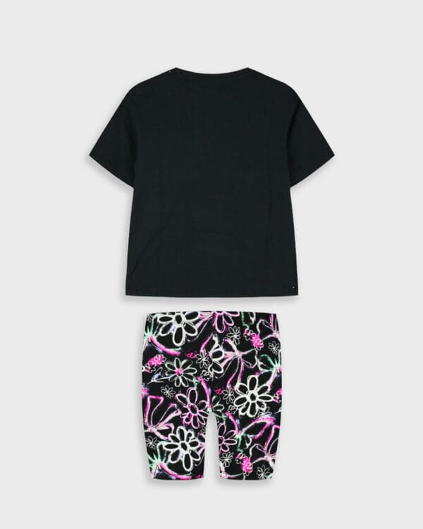 Παιδικό σετ total μαύρο grafiti και κολάν biker - Image 3