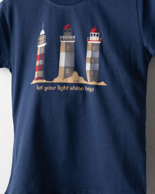 Παιδικό σετ μπλε-μπεζ με σορτς Φάρος - Image 2