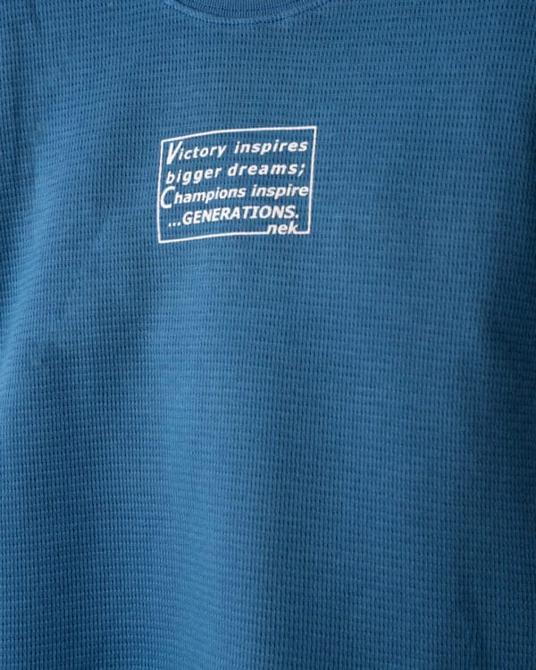 Παιδικό σετ μπλε πικέ με σορτς - Image 2