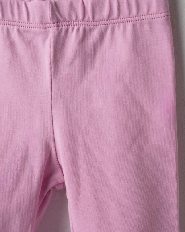 Βρεφικό σετ λευκό-ροζ με κολάν και ζακέτα (3 τμχ) - Image 3