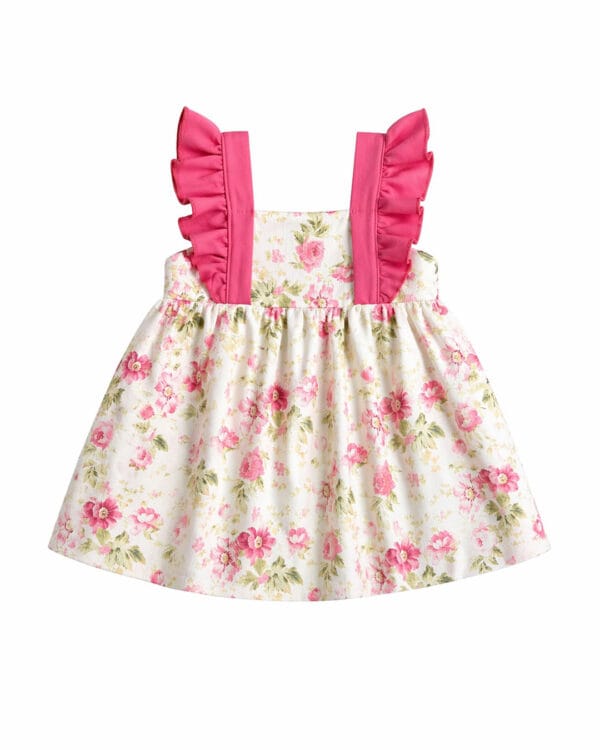 Βρεφικό φόρεμα floral με βολάν