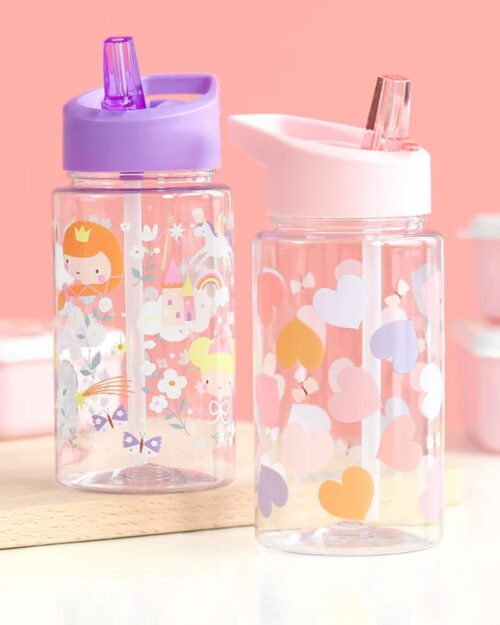 A little lovely company Παγούρι Tritan 450ml - Hearts - Image 3