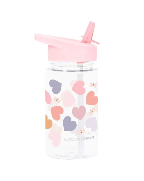 A little lovely company Παγούρι Tritan 450ml - Hearts - Image 4