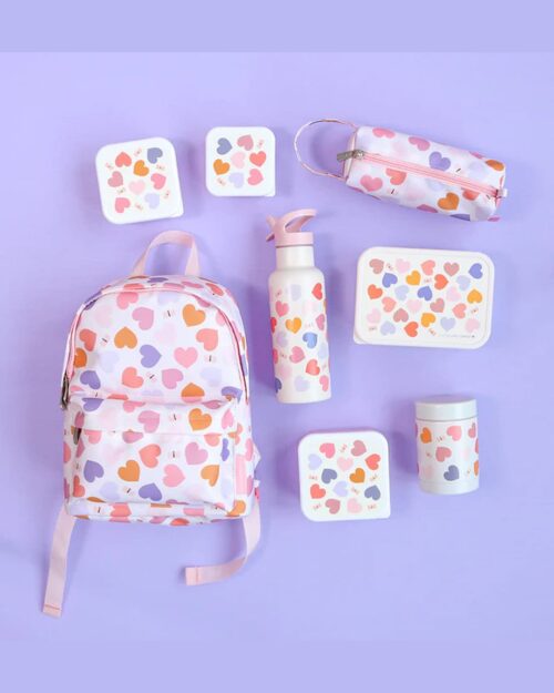 A little lovely company Σετ 4 δοχεία φαγητού Lunch & Snack Box - Hearts - Image 3