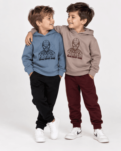Παιδικό σετ φόρμας fleece μπλε-μαύρο Spiderman - Image 2