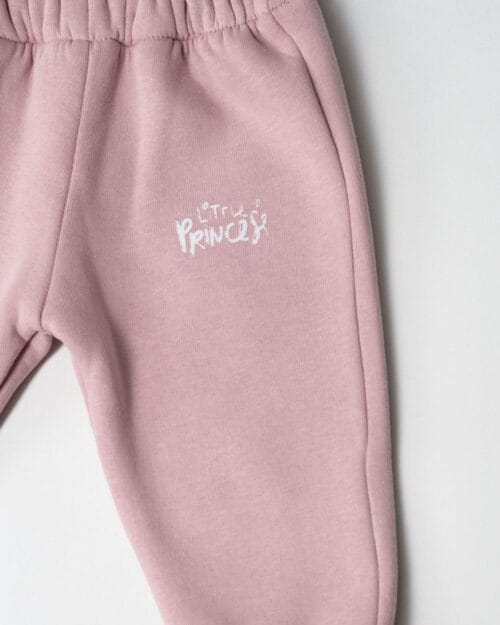 Βρεφικό σετ φόρμας fleece λευκό-σάπιο μήλο με ζακέτα Νεράιδες (3 τμχ) - Image 4
