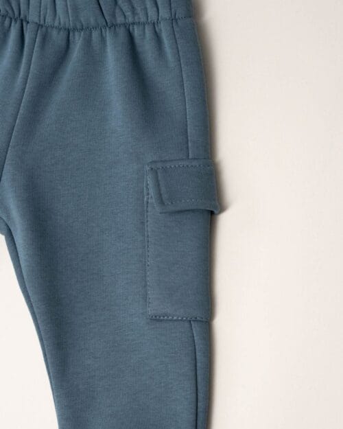 Βρεφικό σετ φόρμας fleece μπλε Dino - Image 4
