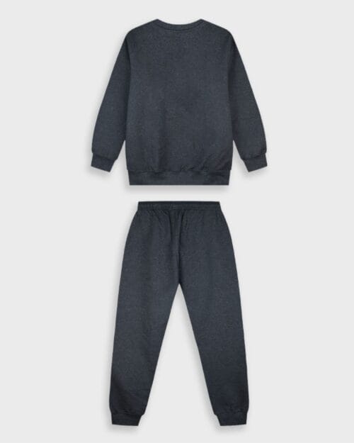 Παιδικό σετ φόρμας fleece total ανθρακί Mountain - Image 4