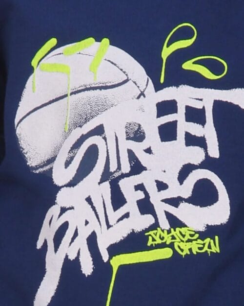 Παιδικό σετ φόρμας αχνούδιαστο μπλε Street ballers - Image 3