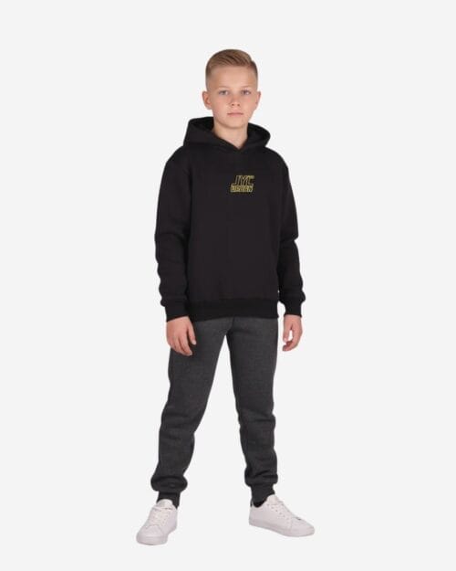 Παιδικό σετ φόρμας fleece μαύρο-ανθρακί Various prints - Image 2