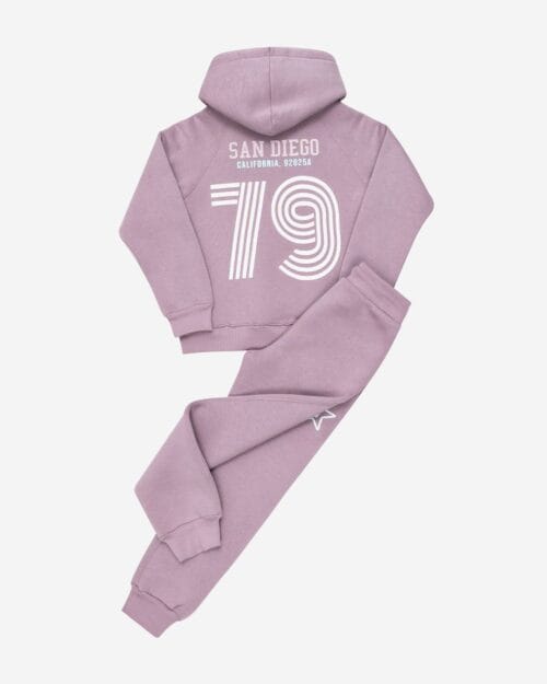 Παιδικό σετ φόρμας fleece μωβ San Diego - Image 5